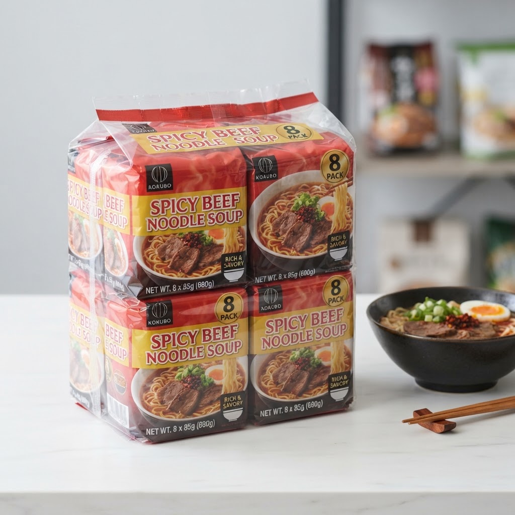 Lucky Me! Beef noodles