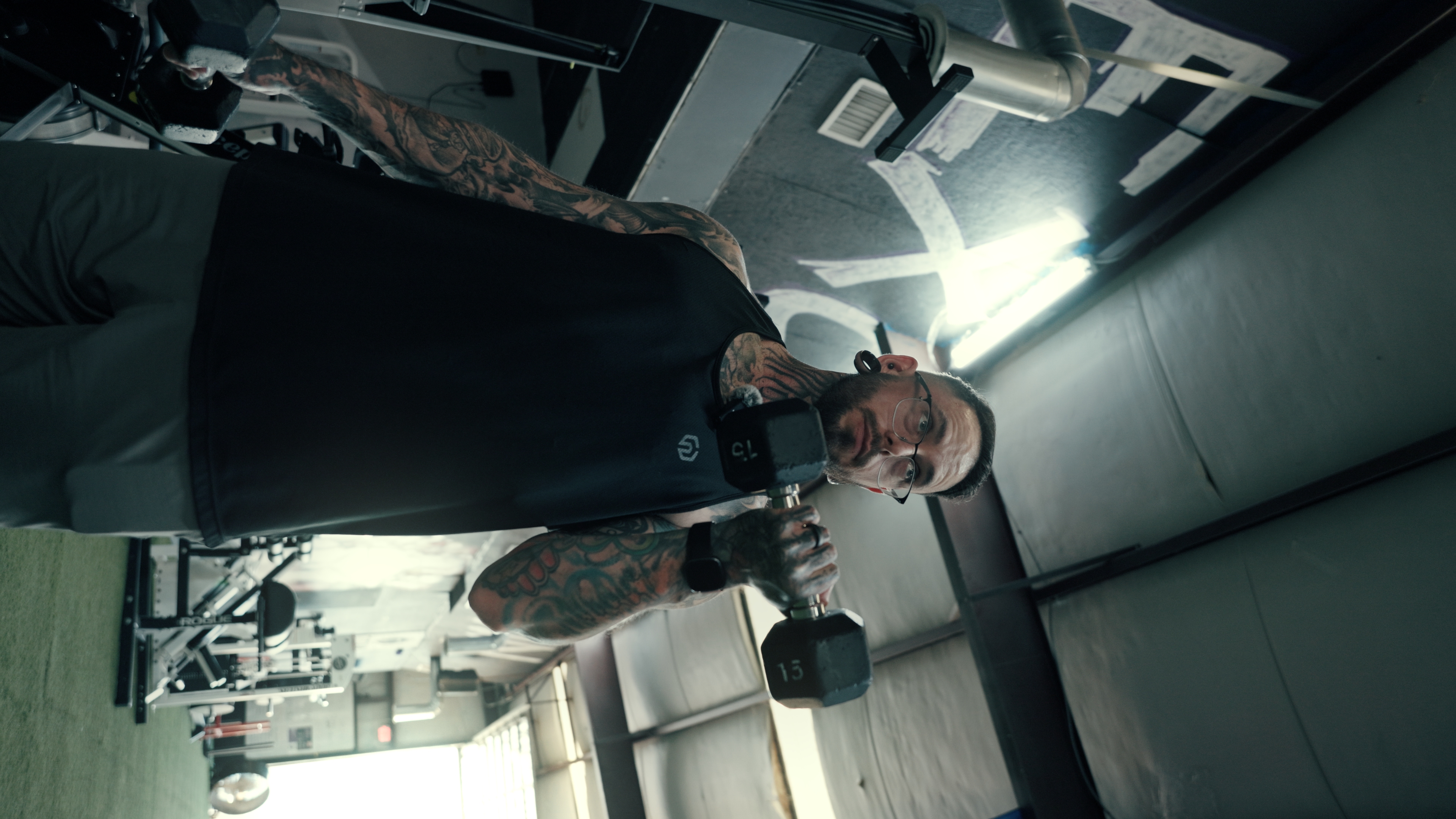 Sam Rodriguez training in the gym