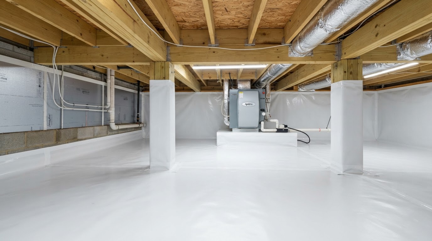 Crawlspace Encapsulation & Moisture Solutions project completed by Coastal Synergy in Statesboro GA