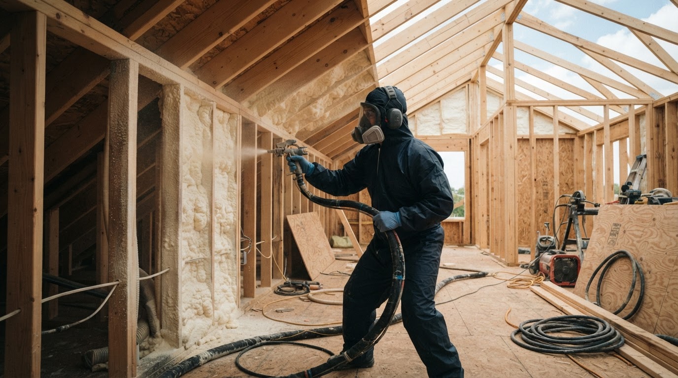 Professional spray foam insulation installation in San Marcos