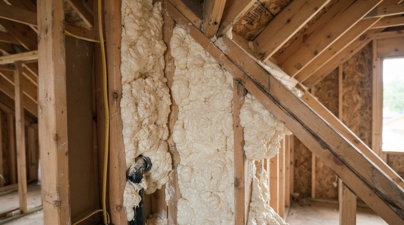 Open cell spray foam insulation near San Marcos