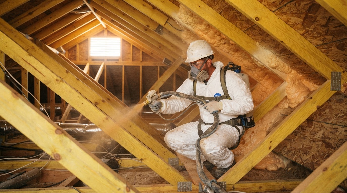 Residential spray foam insulation near San Marcos