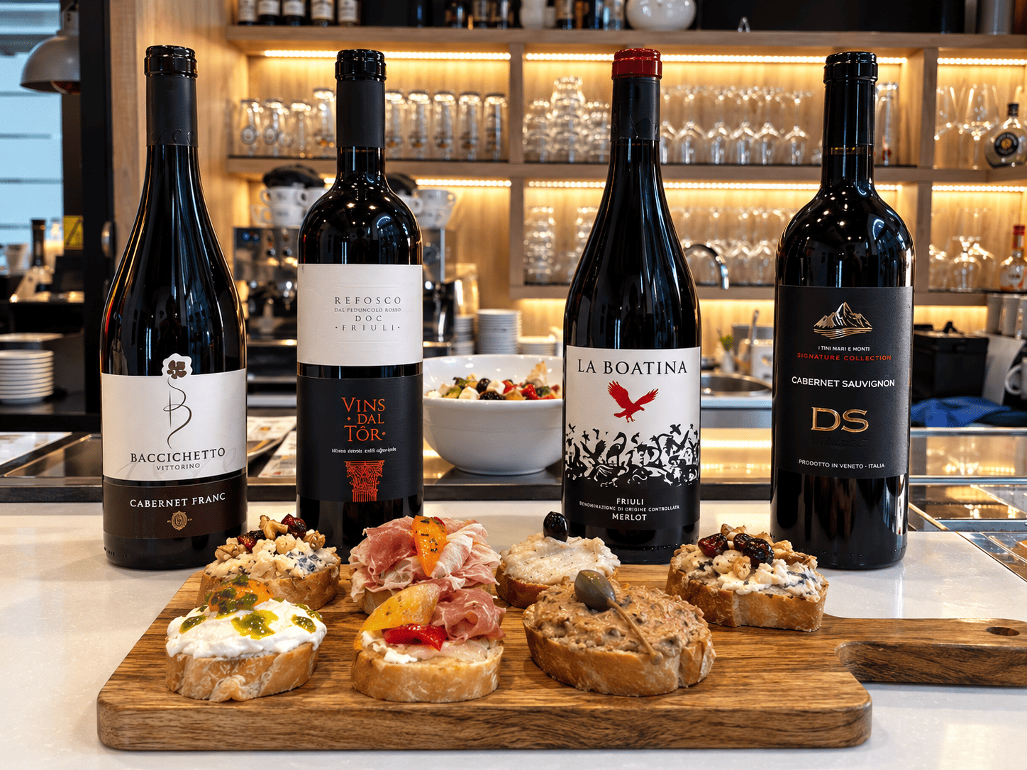 Selezione di vini e cantina in rotazione El Bibiez Trieste