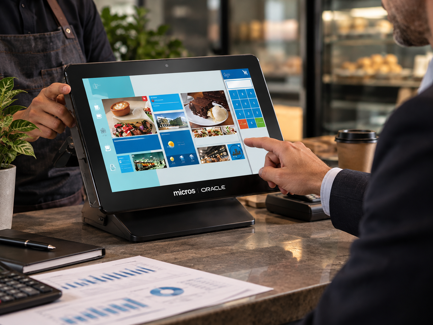B2B transaction data capture and processing POS terminal