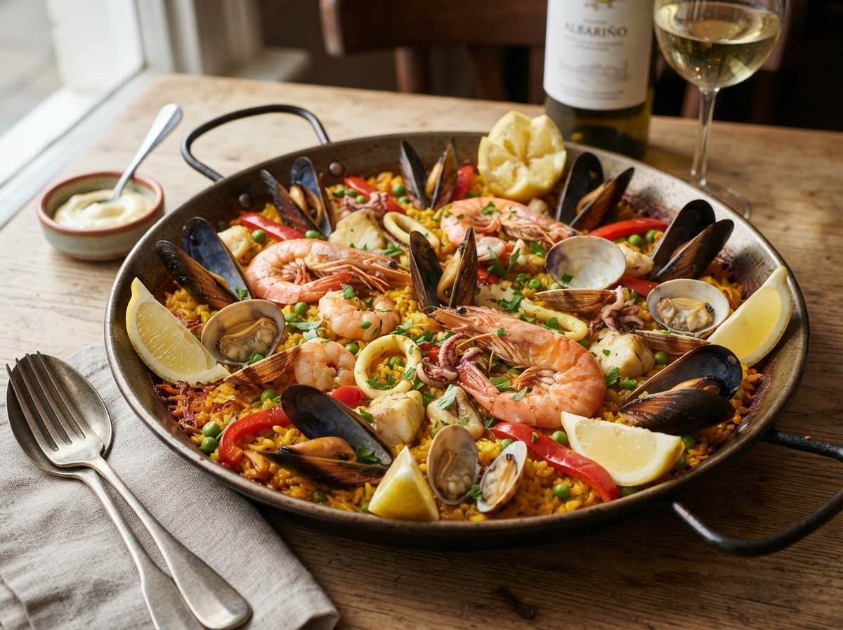Paella de mariscos