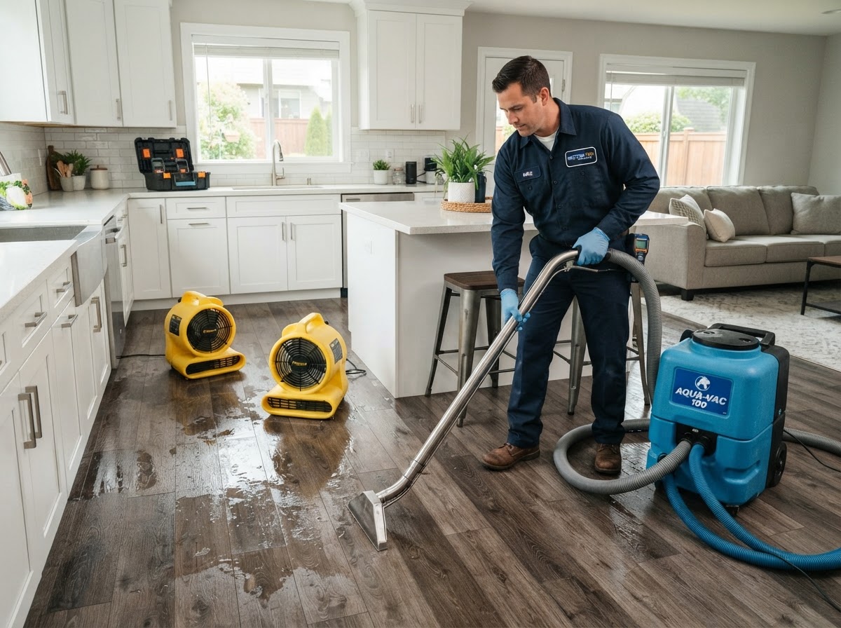 Professional water damage cleanup and extraction in Pflugerville Texas