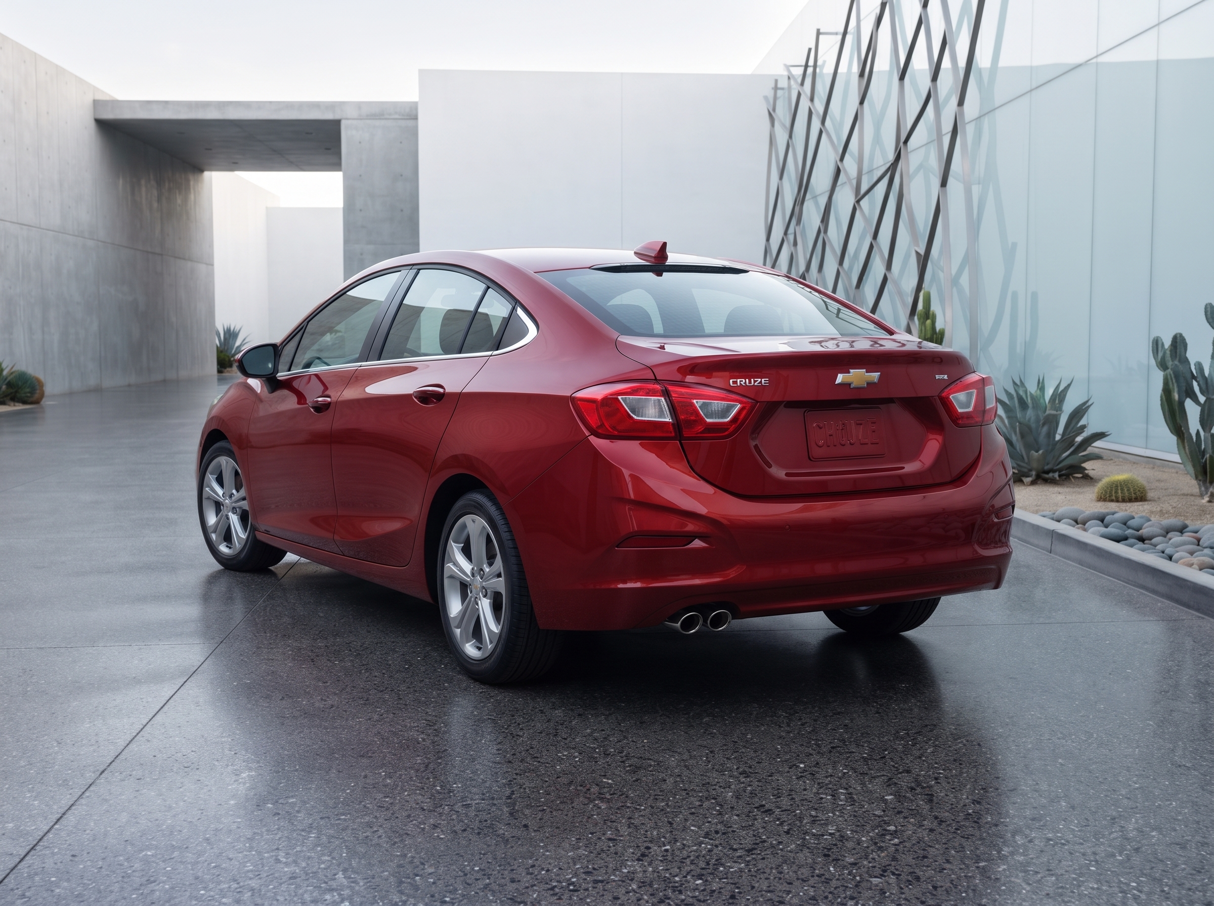 Red Chevrolet Cruze thumbnail 3