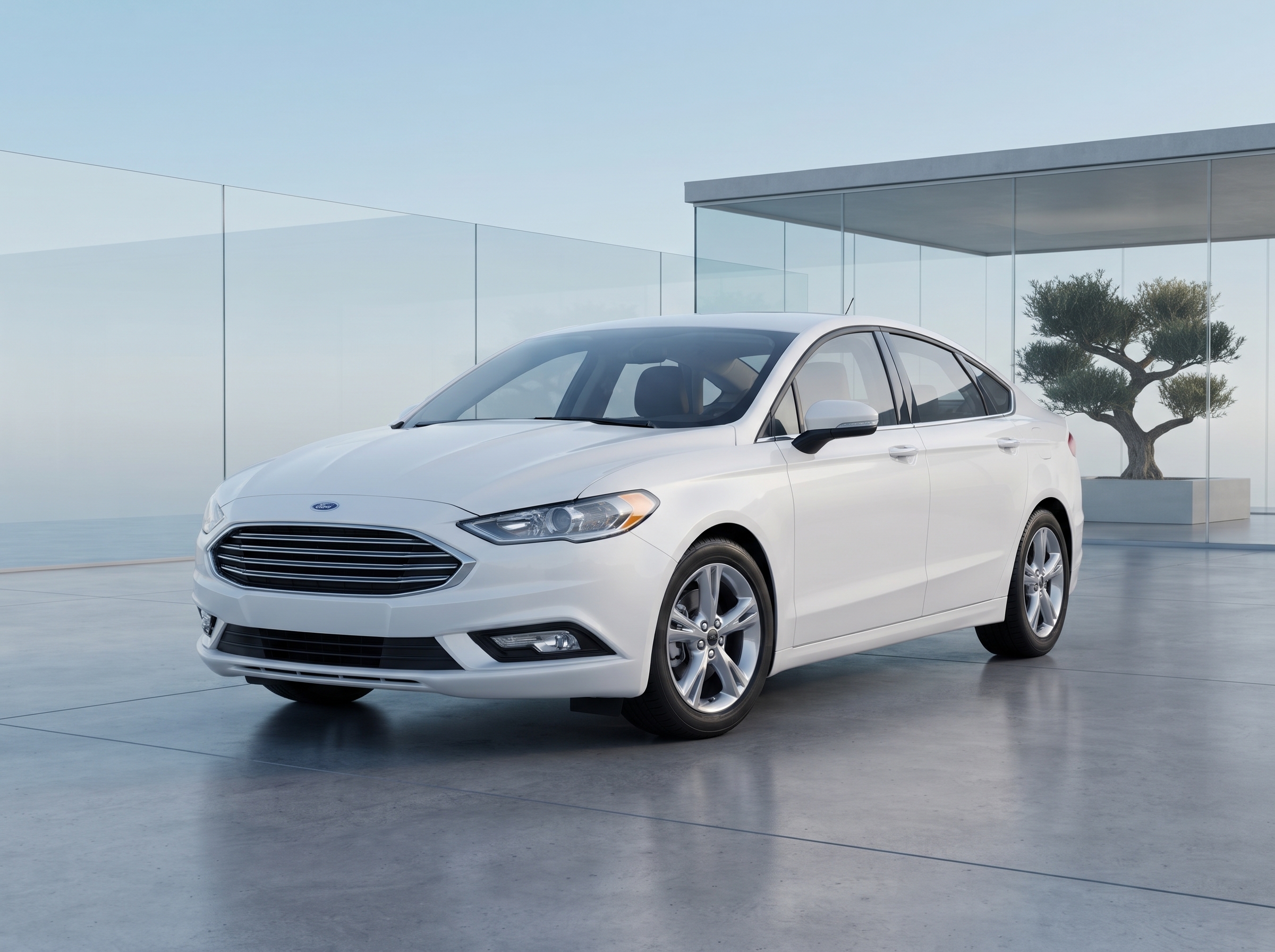 Elevation Lane White Ford Fusion