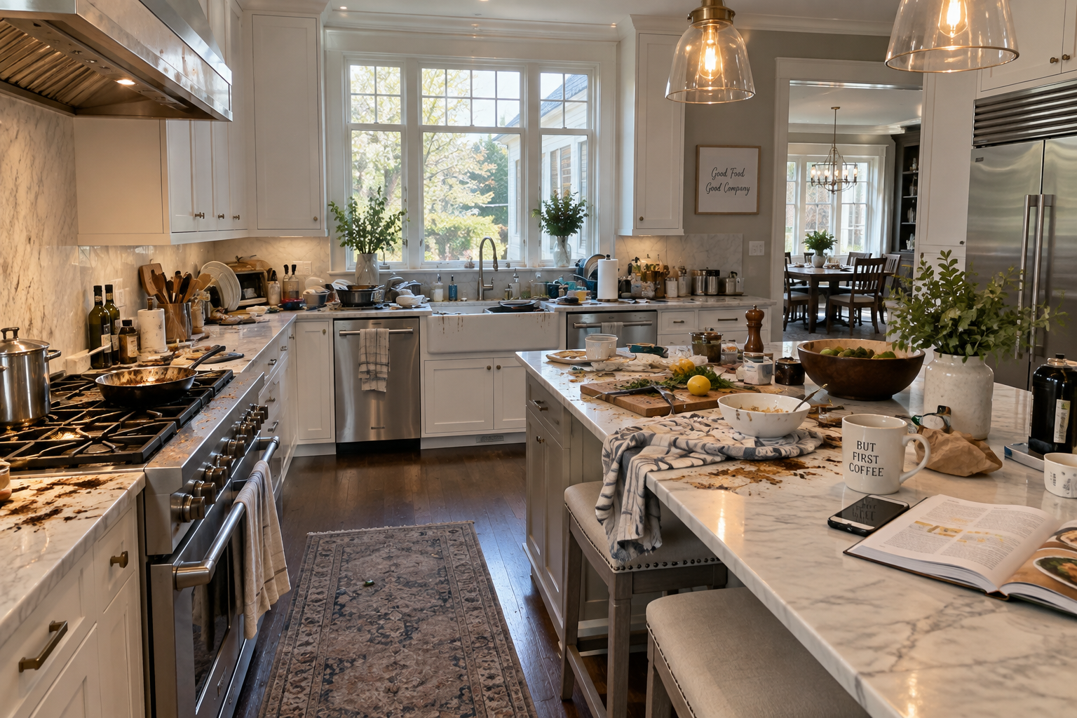 Kitchen before deep cleaning — MF Clean Alpharetta GA