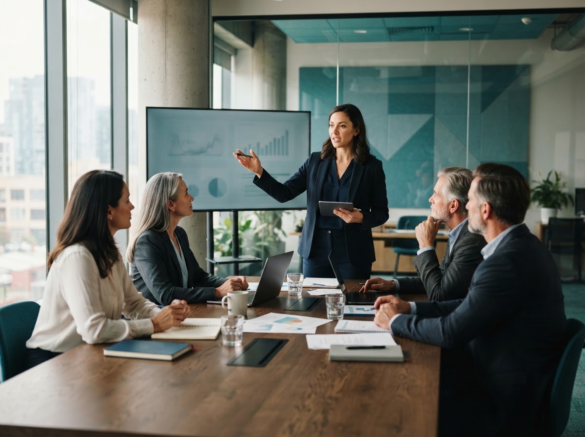 Management consulting workshop analyzing business processes