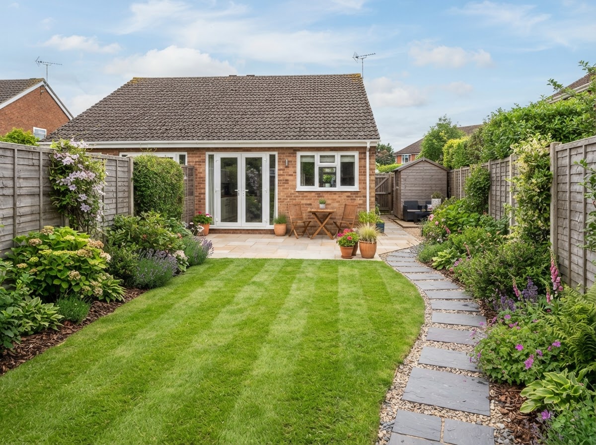 Completed UK residential landscaping project