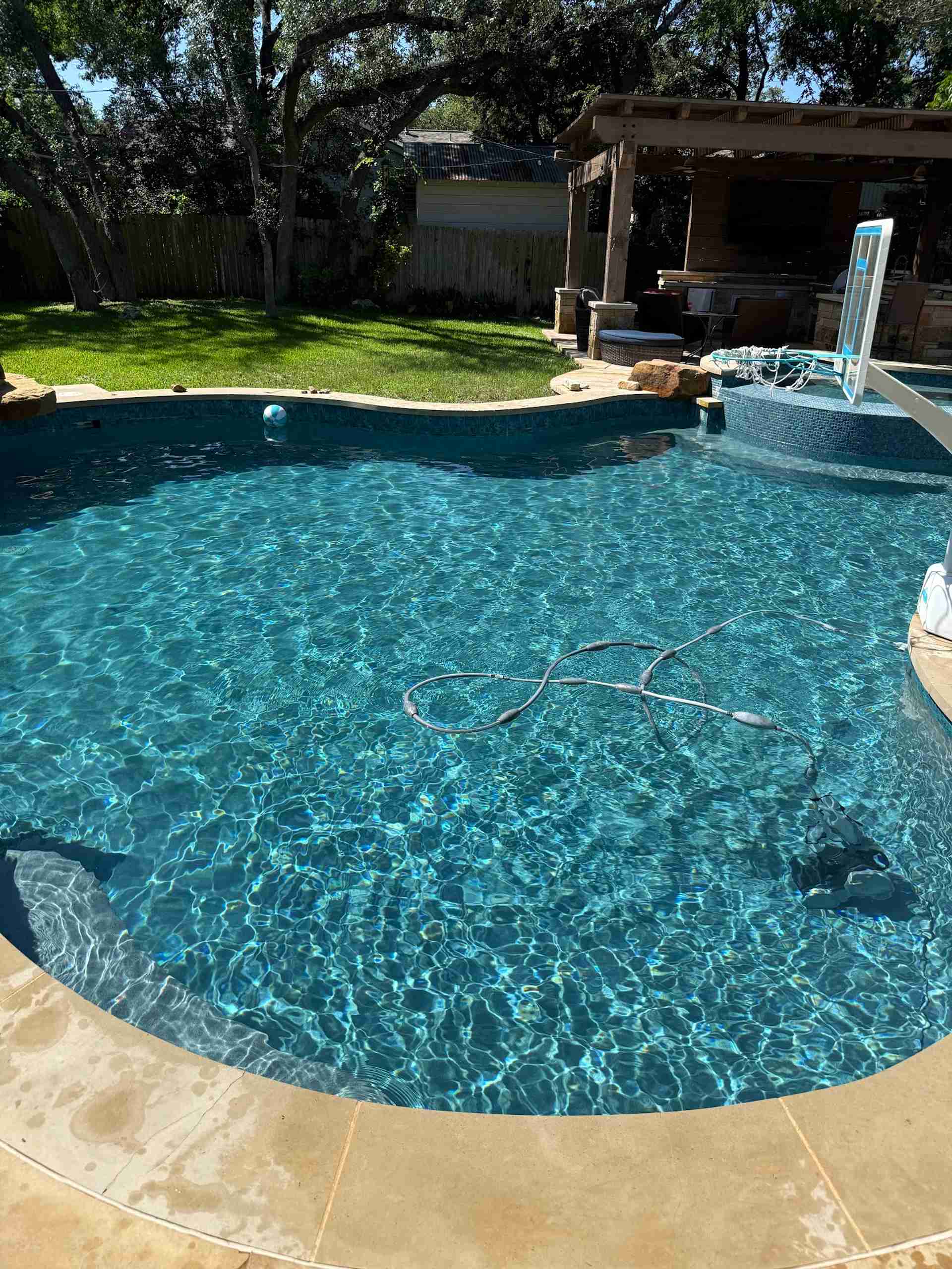 Green to clean pool recovery in Round Rock Texas