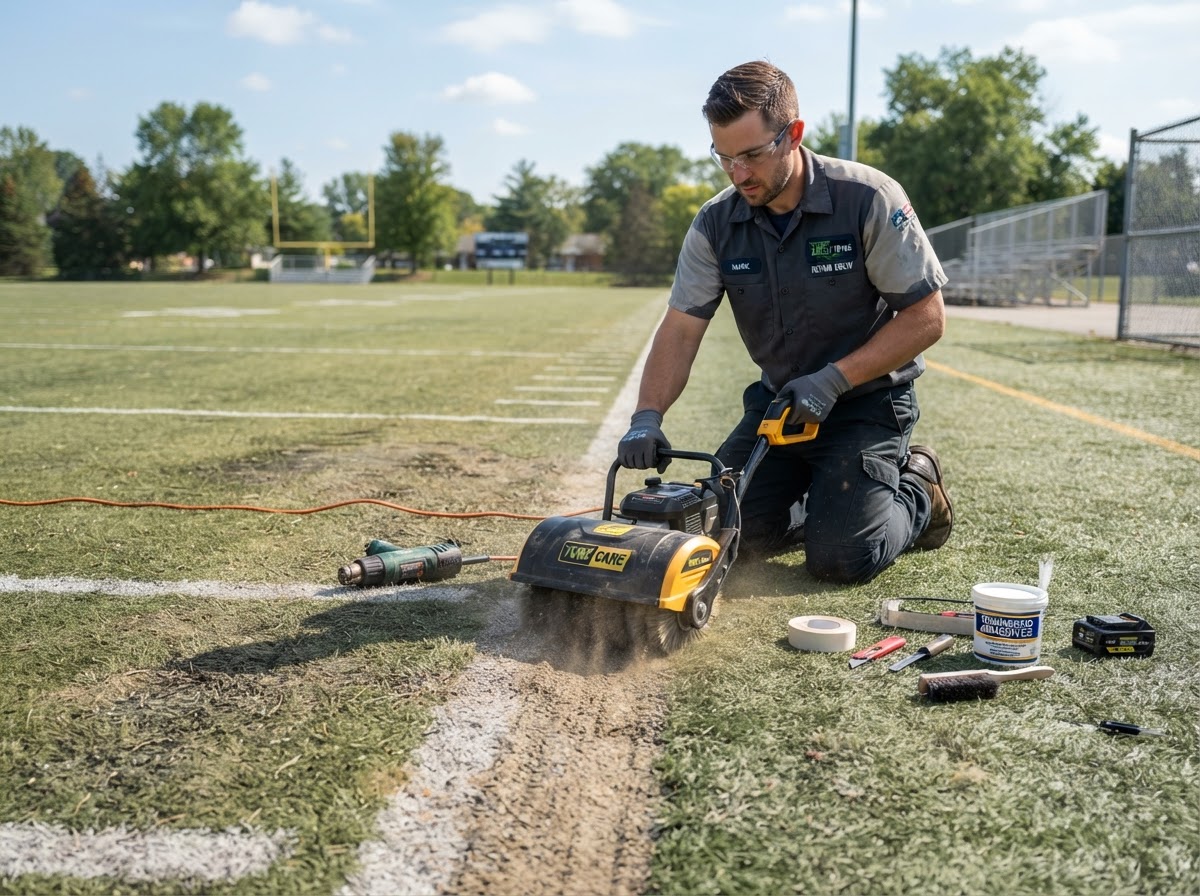 Commercial landscape turf at a property in the Dover Pennsylvania area