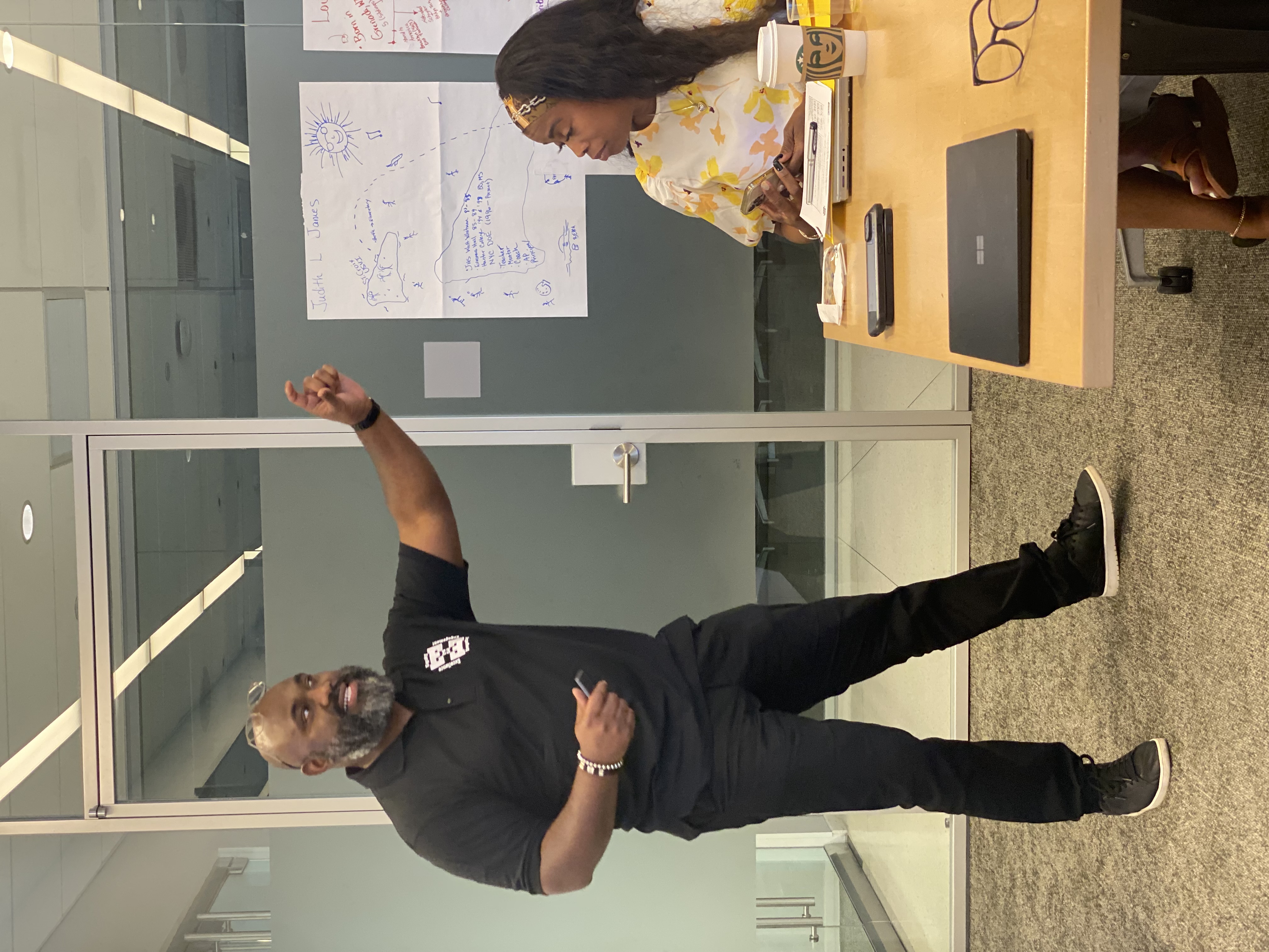 Brendan T. Mims actively facilitating a leadership workshop