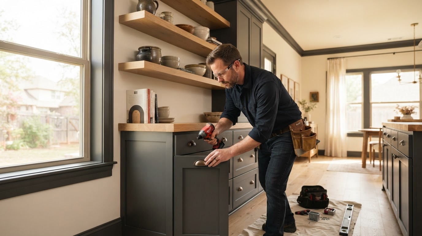 Shelving & Hardware Install