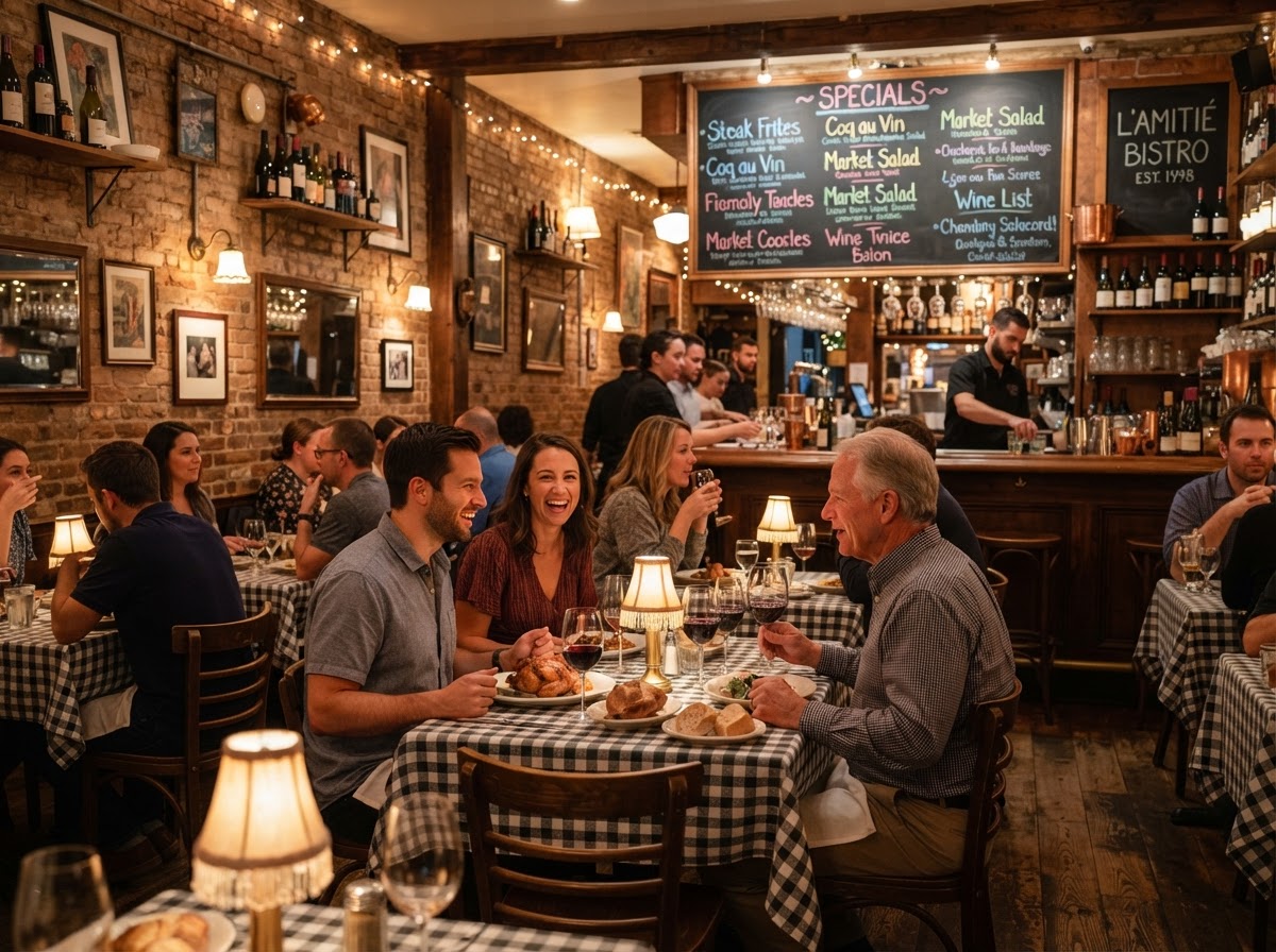 A welcoming local restaurant ready to be discovered