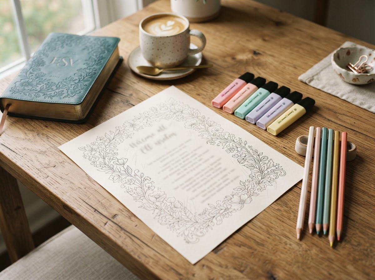Color the Bible: Psalms.