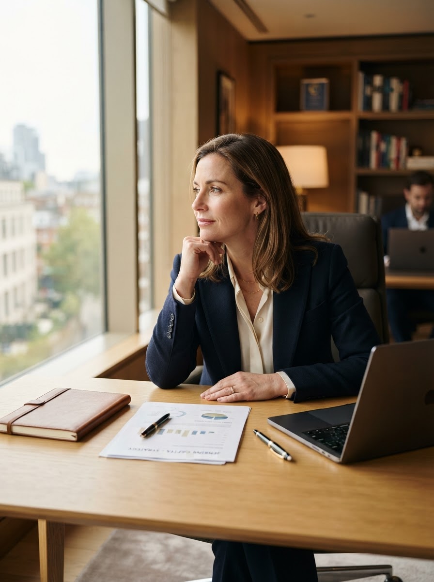 Lauren Bennett, founder and principal of Northline Accounting, in her office
