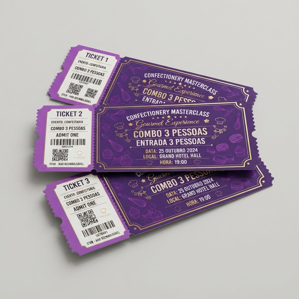 Combo 3 Ingressos para o Congresso Confeitar Brasil Salvador