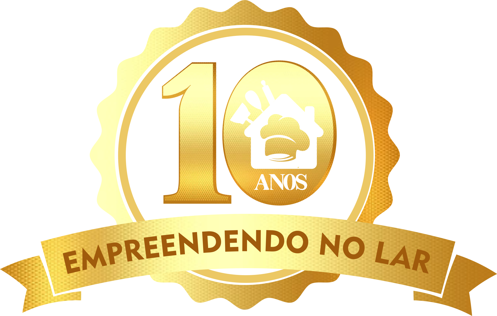 Selo Comemorativo 10 Anos Empreendendo no Lar