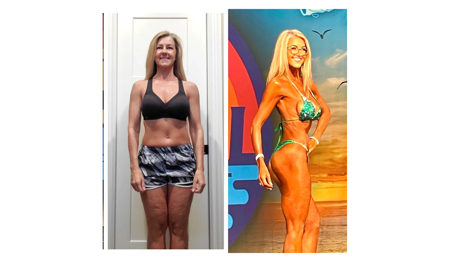 Female client transformation before and after
