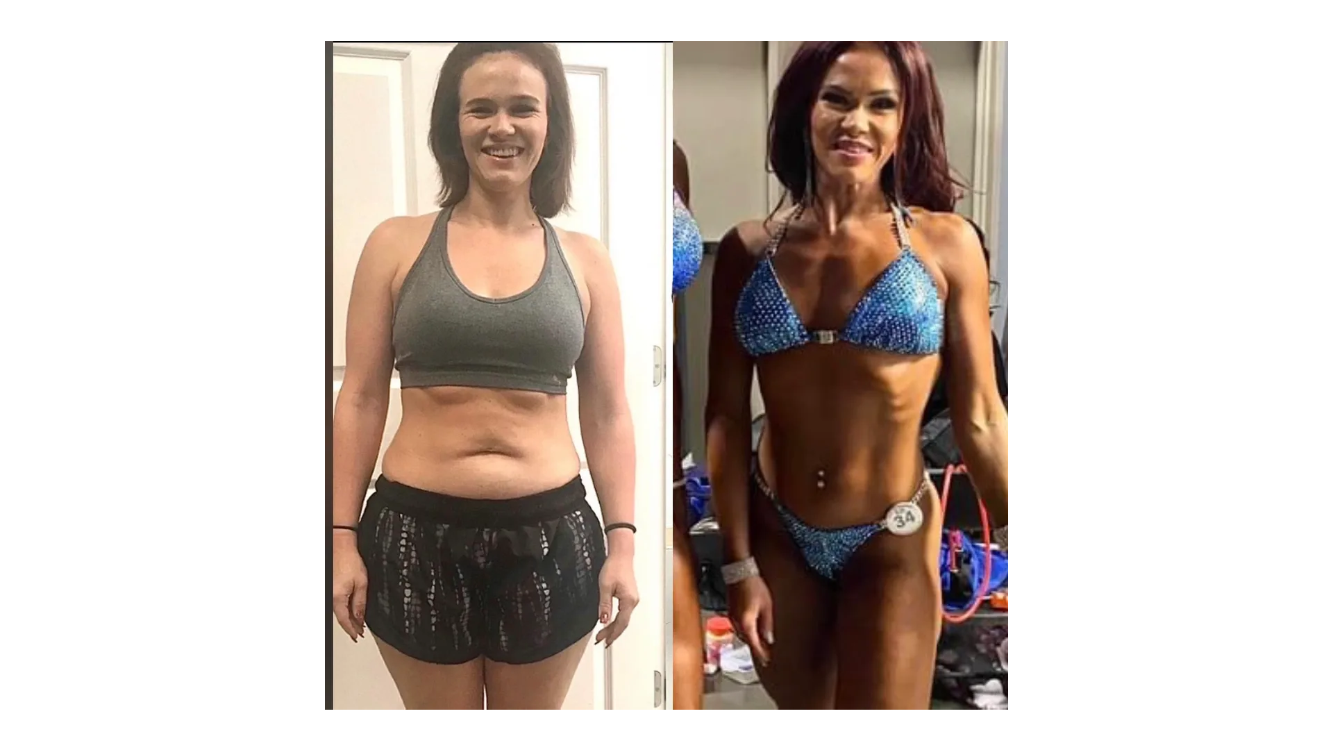 Client body recomposition before and after