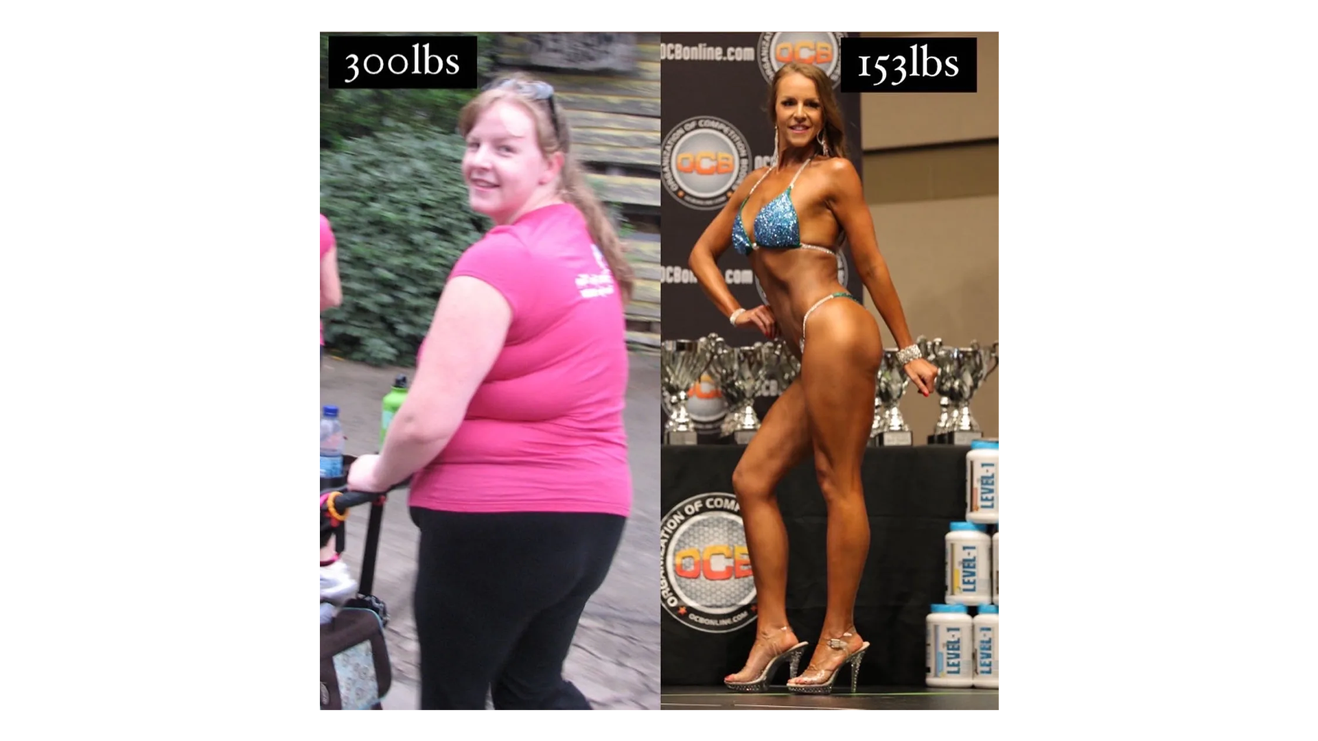 Client 300lbs to 153lbs dramatic weight loss transformation