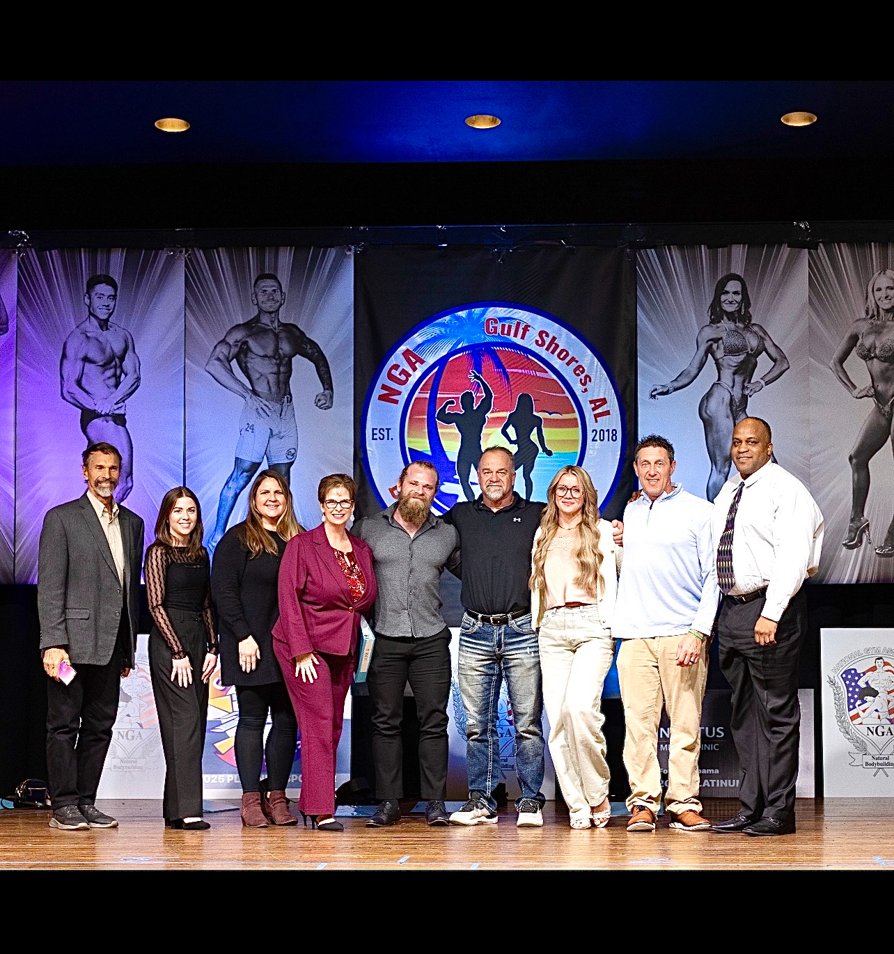 Battle on the Beach stage athletes and judges