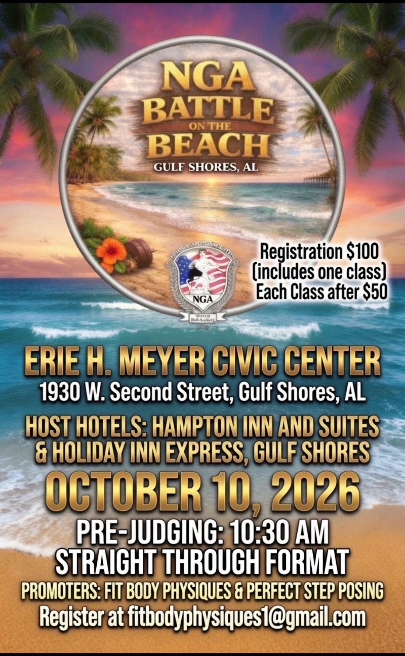 NGA Battle on the Beach poster
