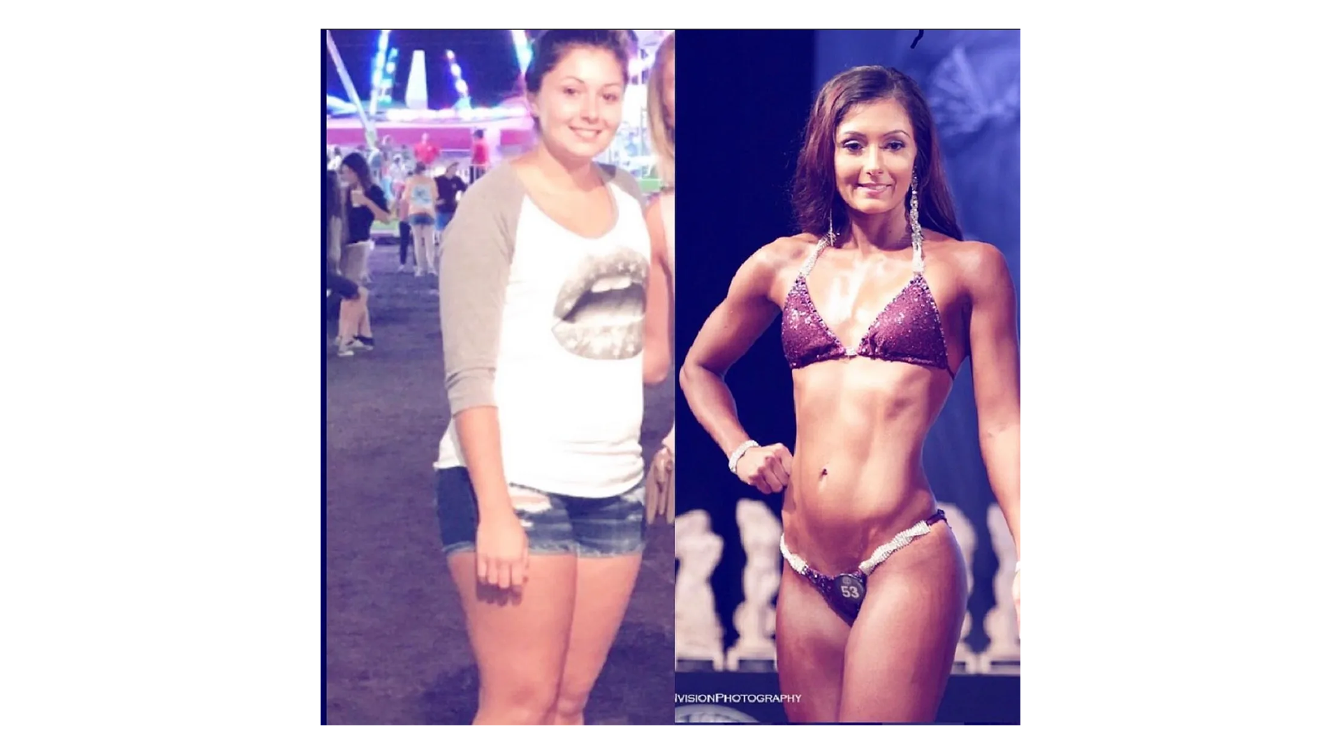 Client physique transformation comparison