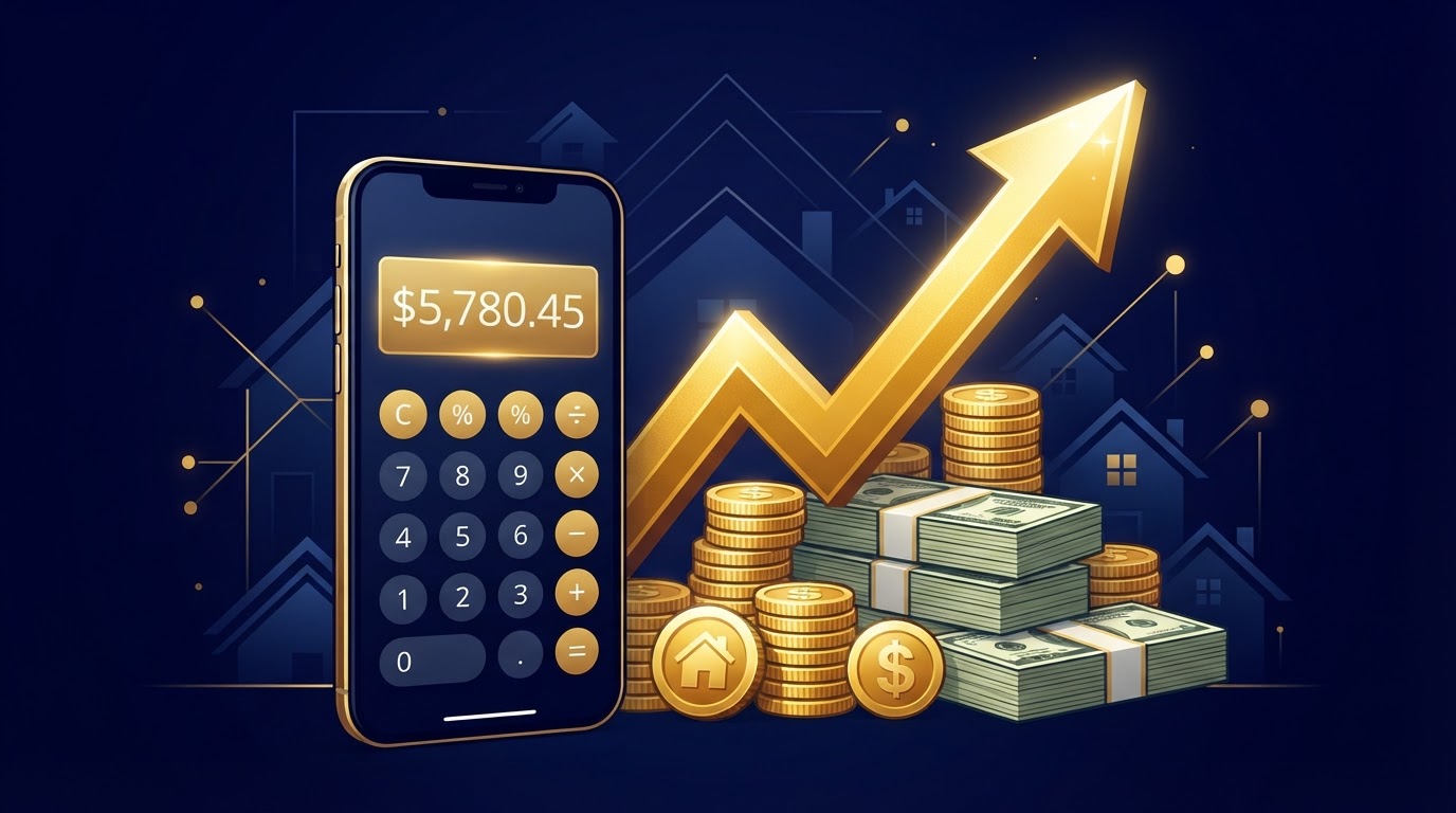 ROI calculator showing business growth and extra revenue