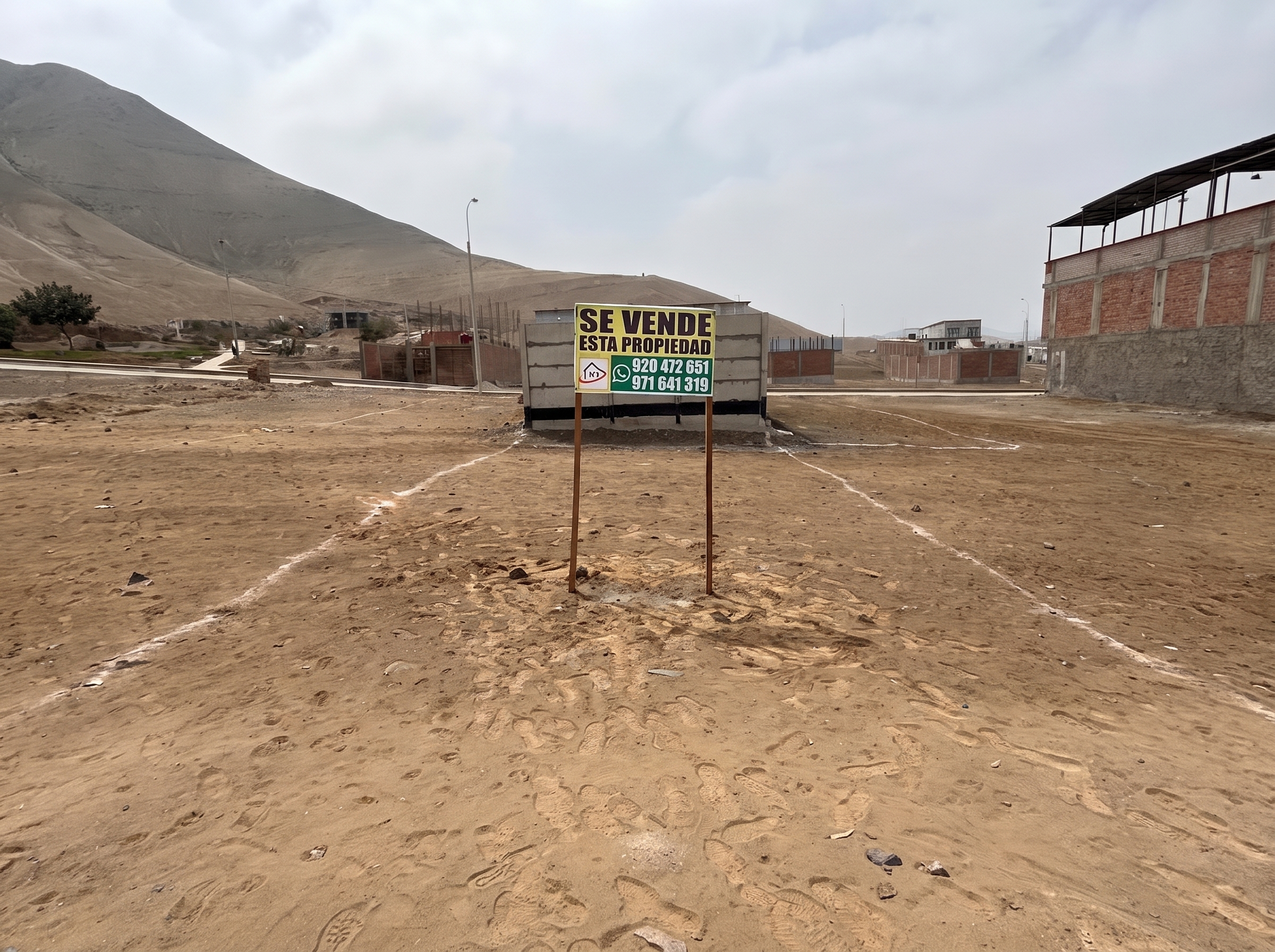 Foto real del lote en venta en Lomas de Pucusana