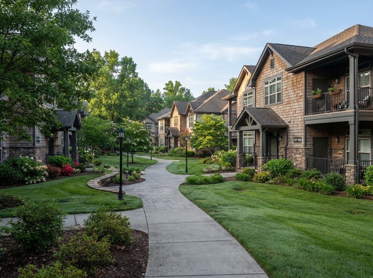 Illustrative example of a garden-style multifamily apartment community
