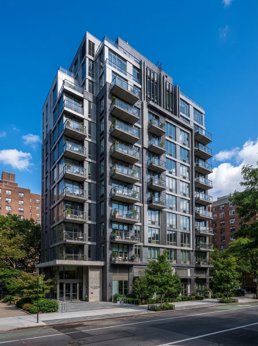 Multifamily architectural building exterior