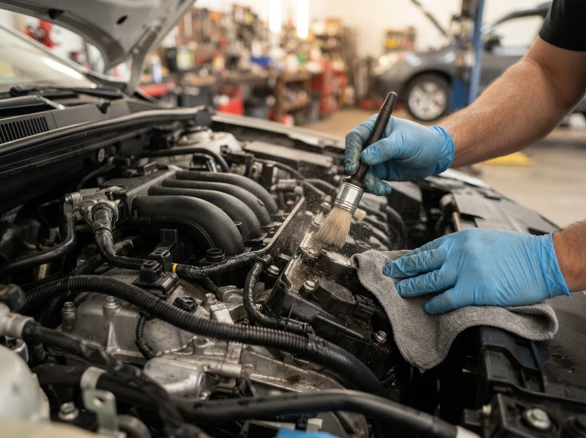 Engine Detailing — automotive detailing at Mike Splash, Raleigh, NC