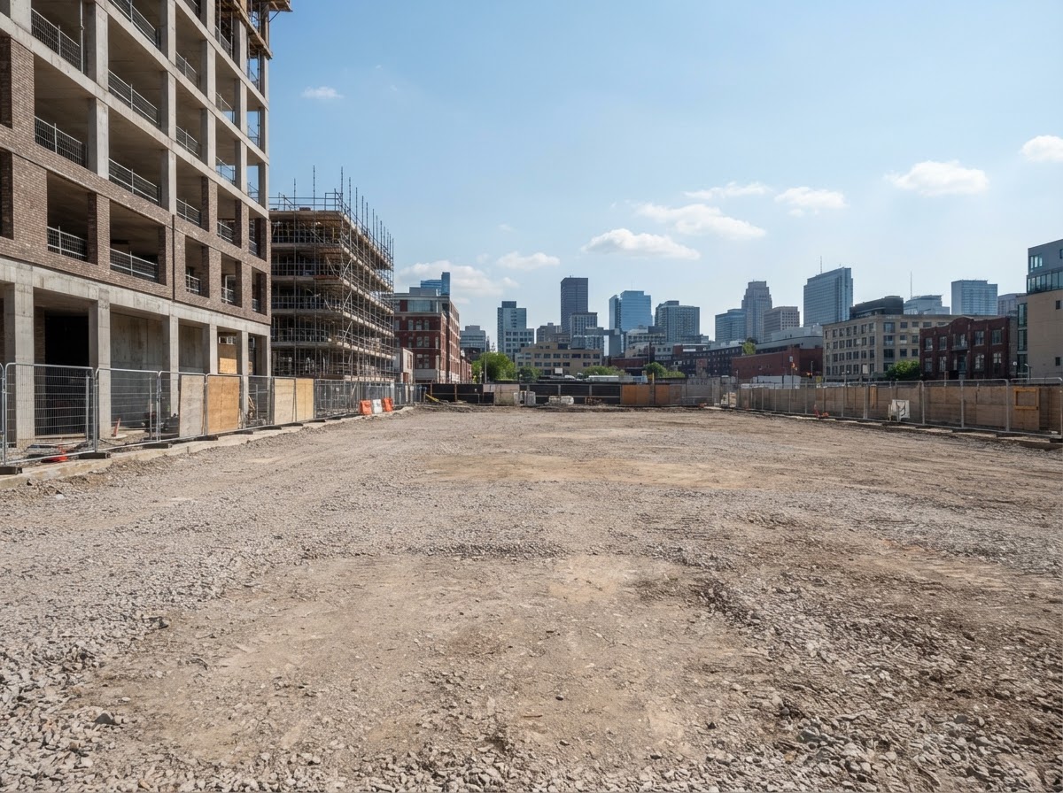 Construction Debris after cleanup