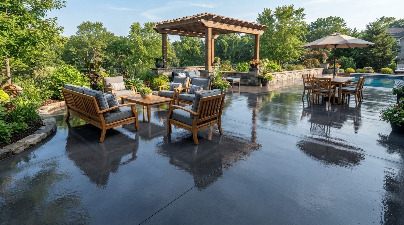 Patio Concrete Sealing — After