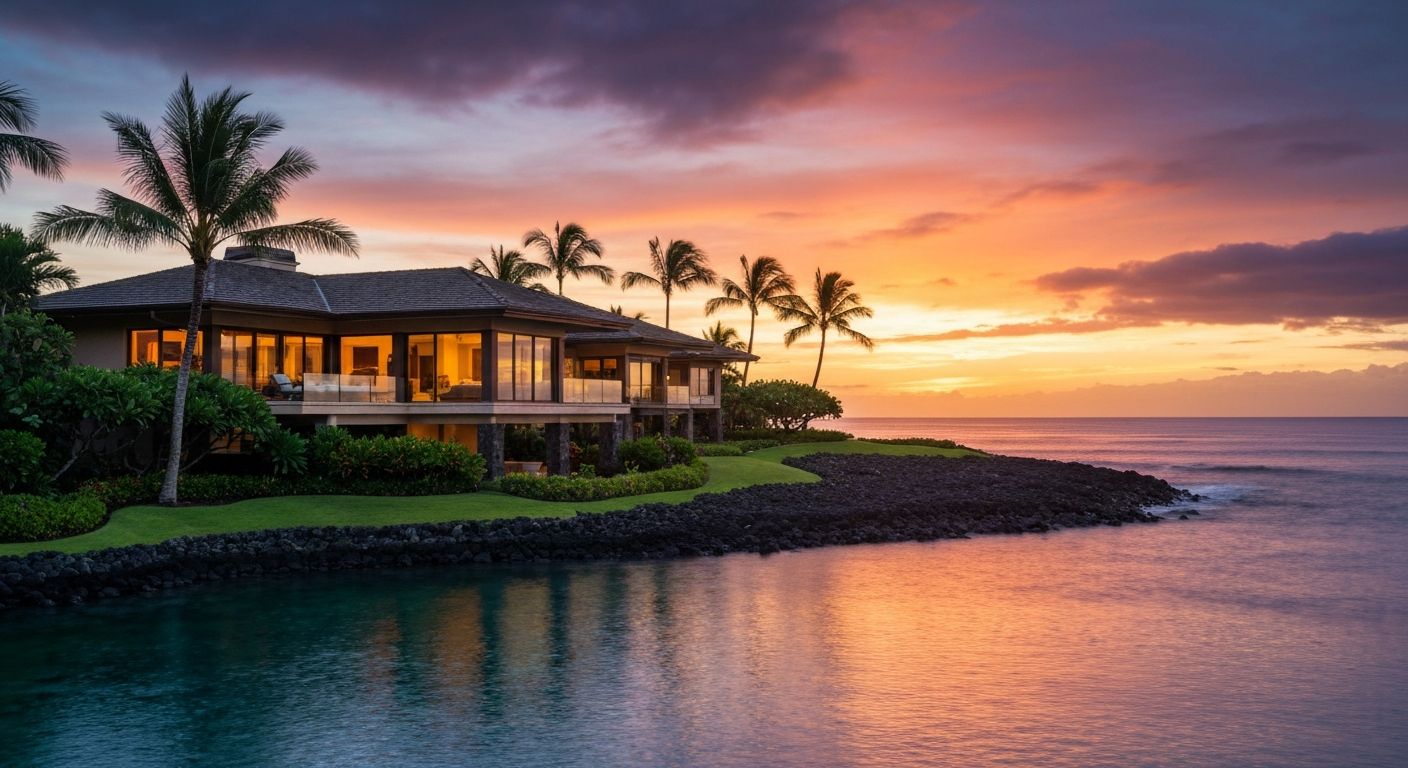 Luxury home showing on Maui