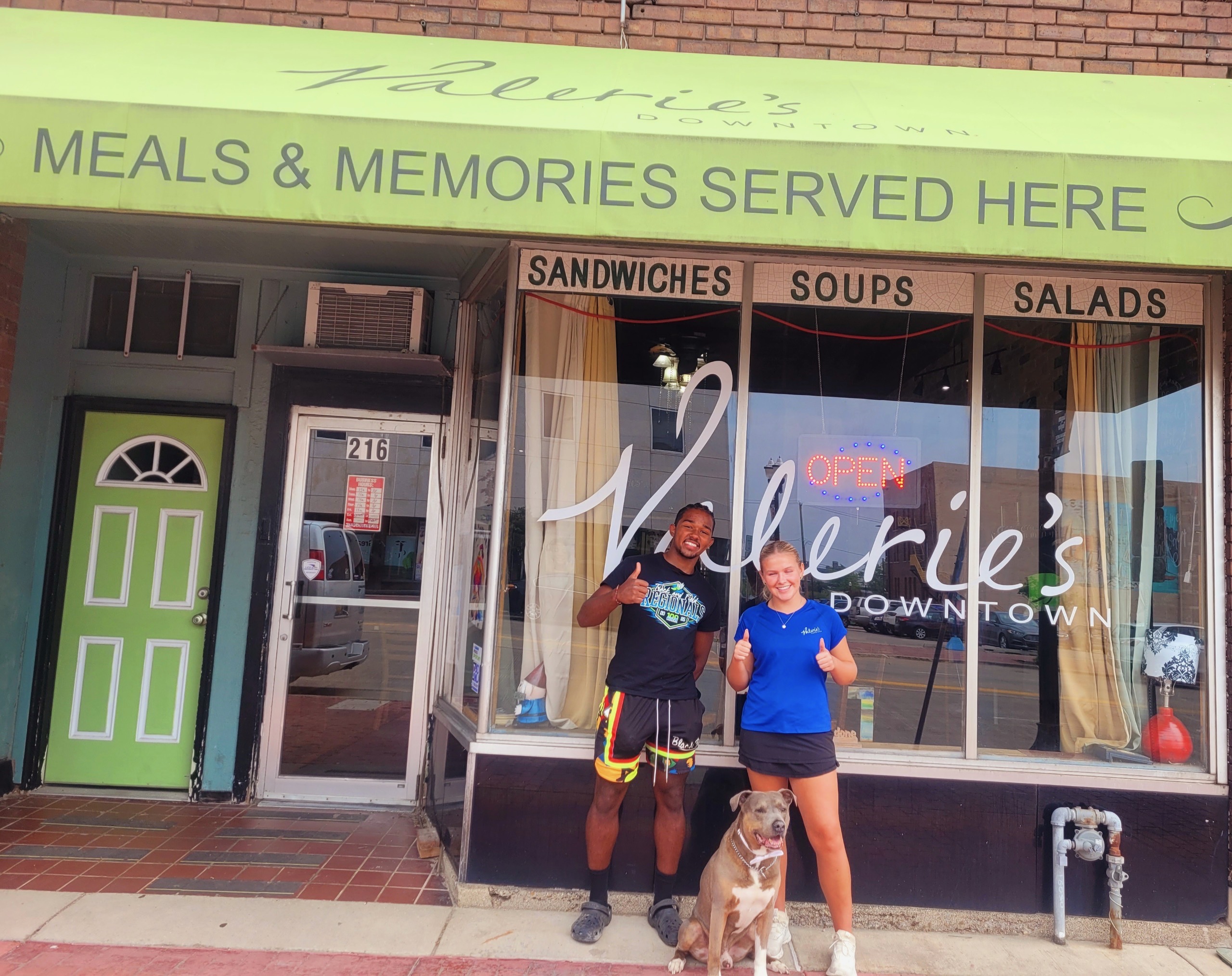 Completed commercial storefront cleaning job at Valerie's Downtown
