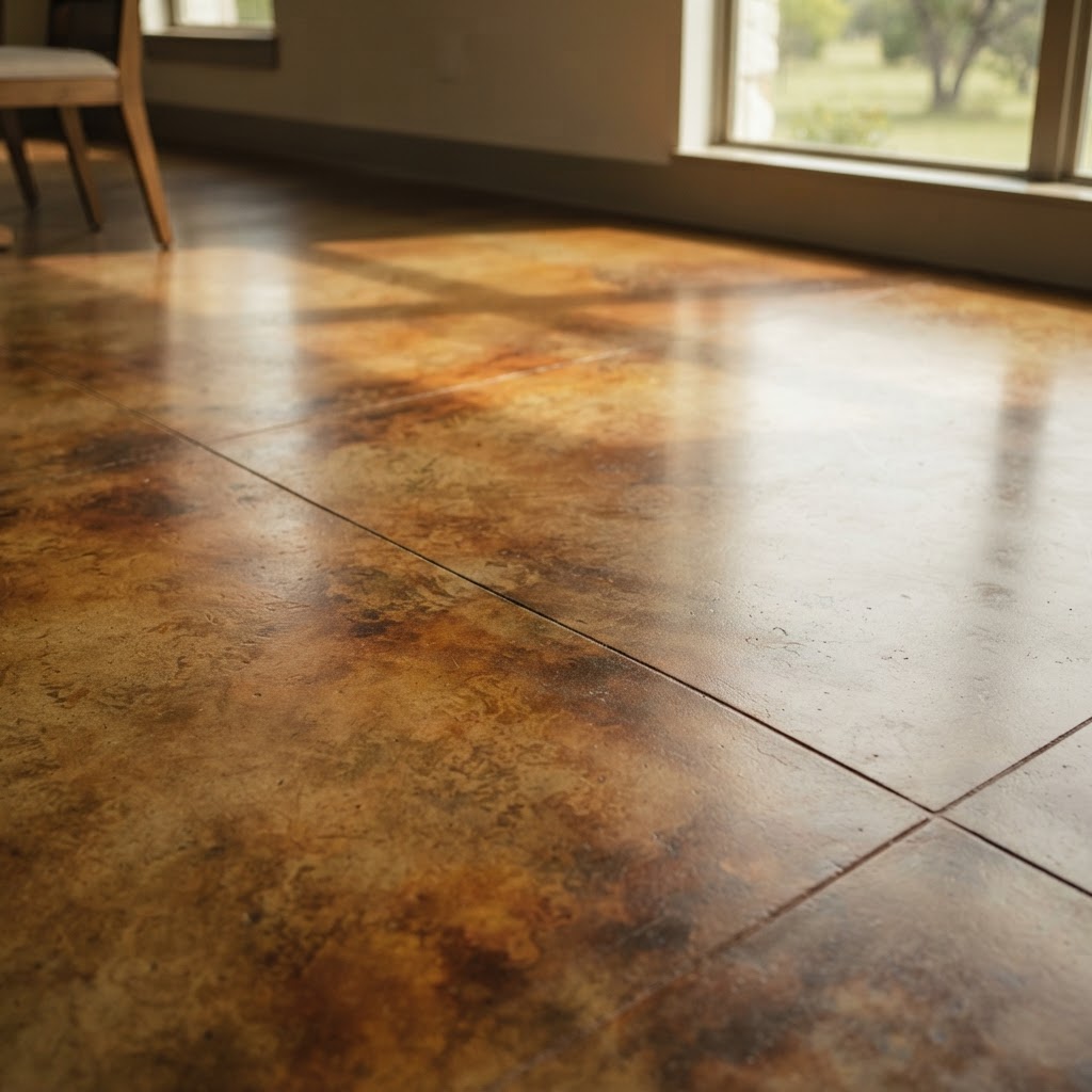 Stained Concrete — finished concrete work by Enriquez Concrete