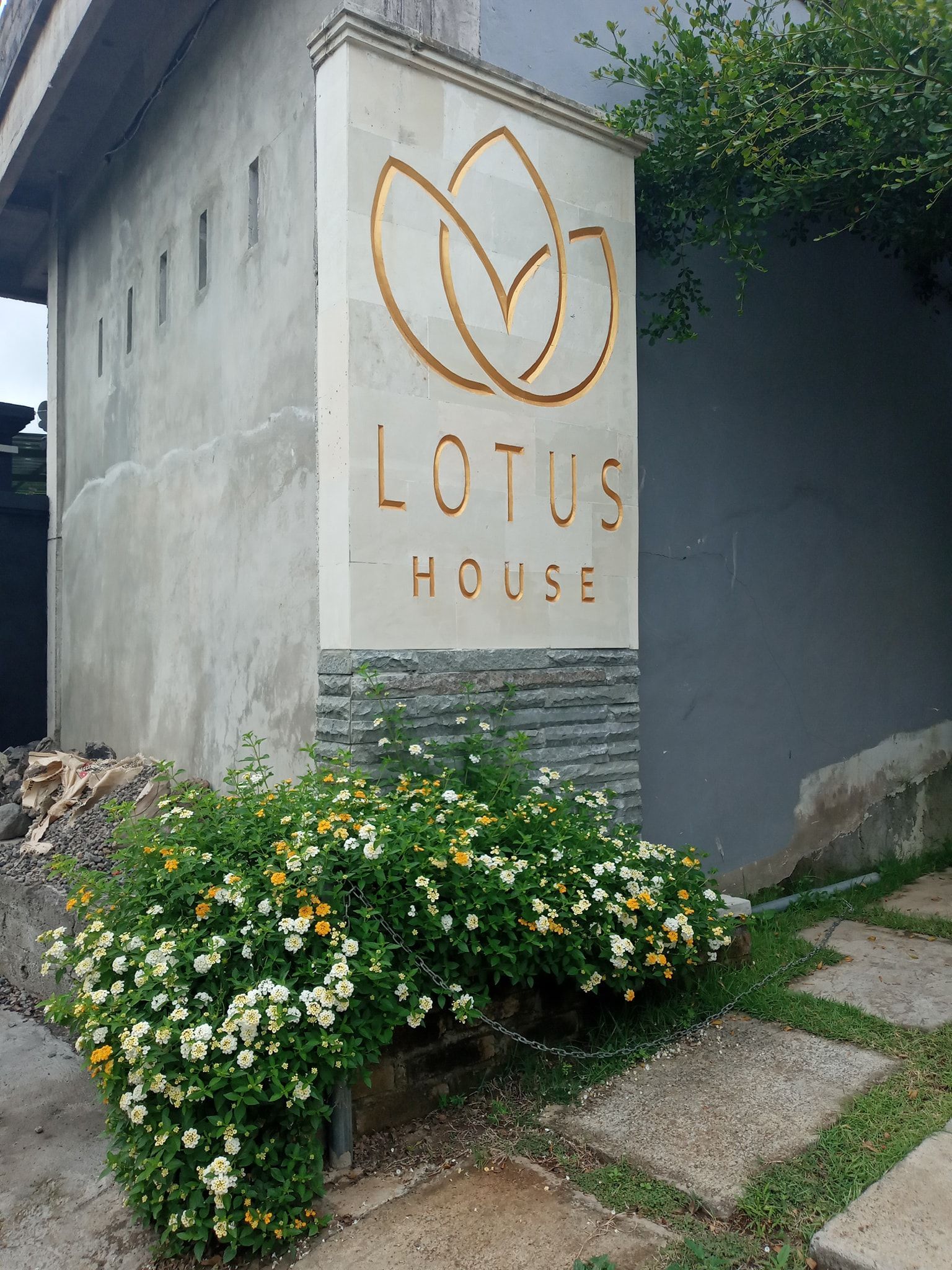 Lotus House Sign