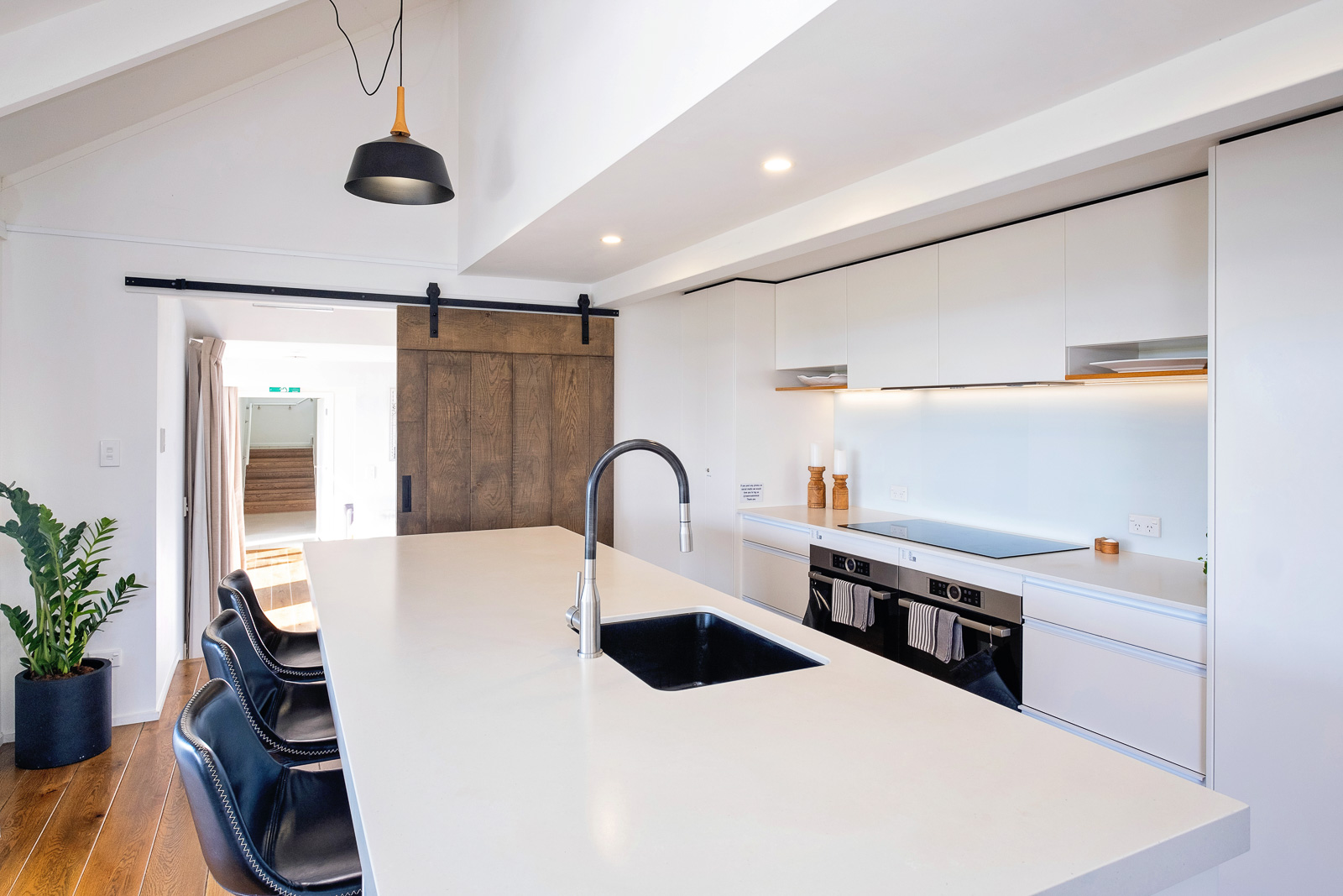 Lawn Road Retreats luxury modern entertainer's kitchen