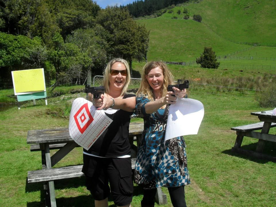 Phillippa and Alayna outdoors enjoying an adventure together