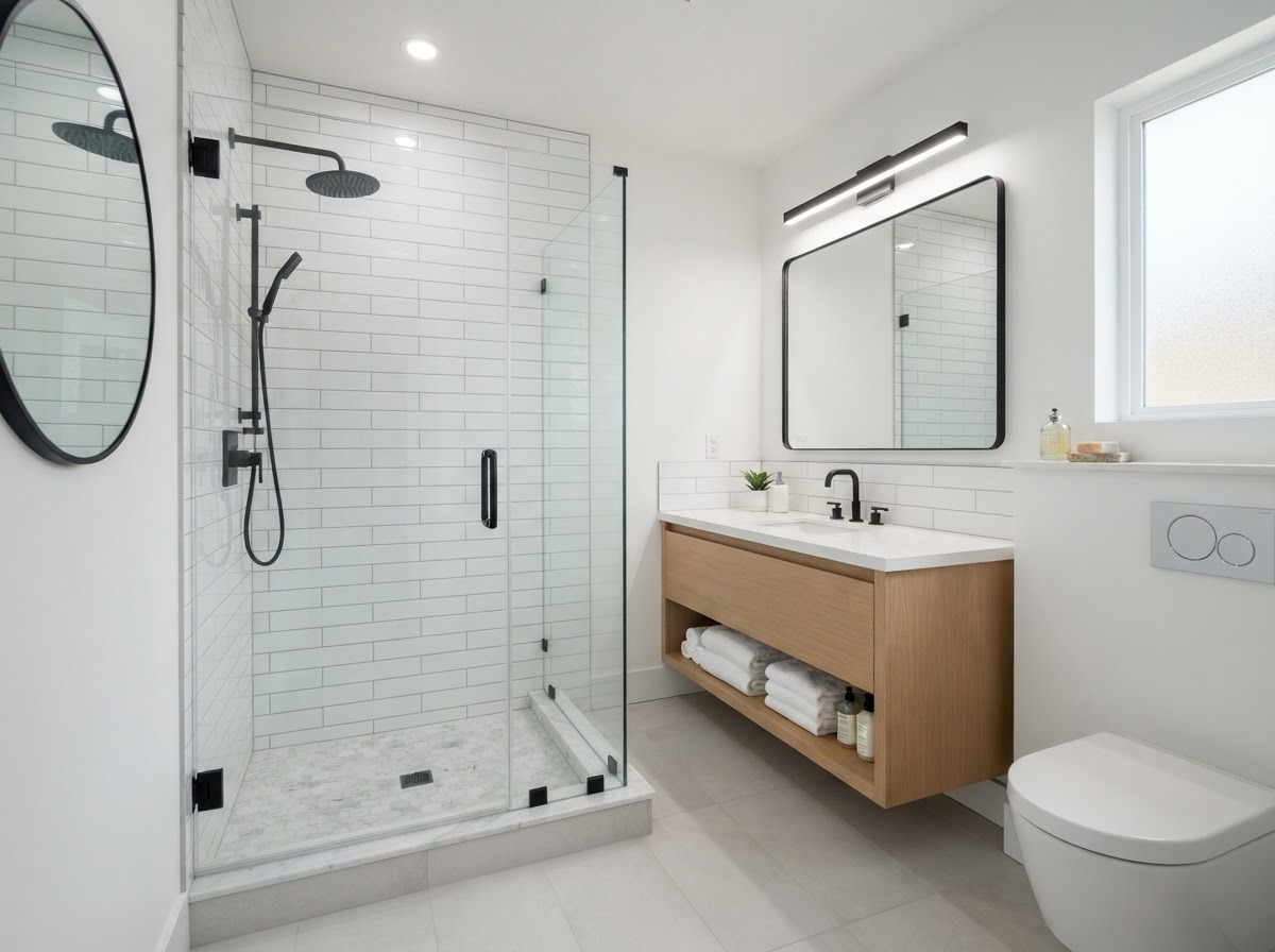 Custom Bathroom Remodel & Tile Work