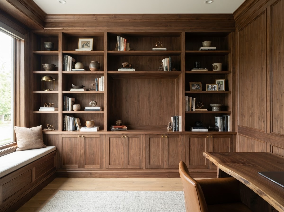 Built-In Bookshelf & Architectural Millwork