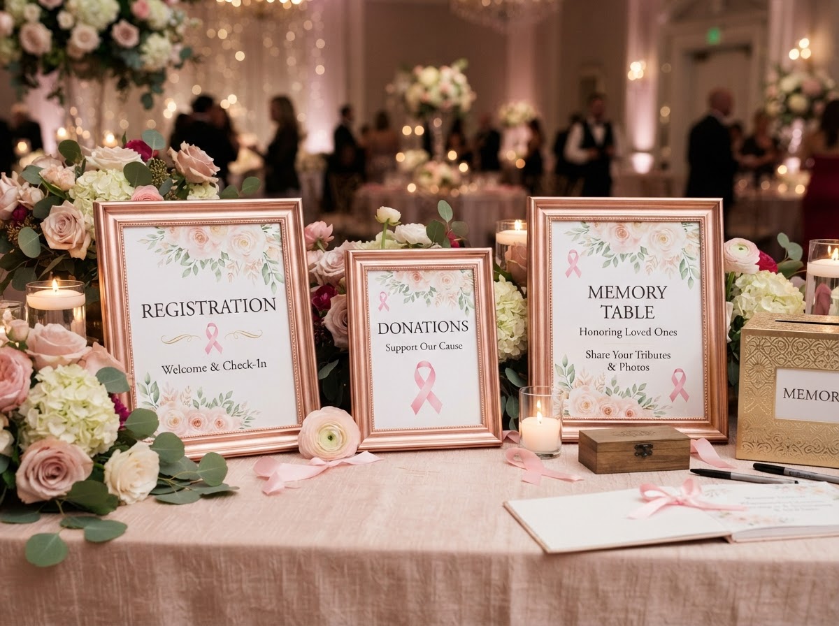 Table Signs printable mockup
