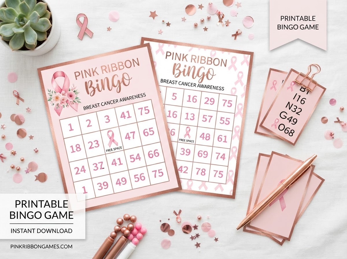 Awareness Bingo / Game printable mockup
