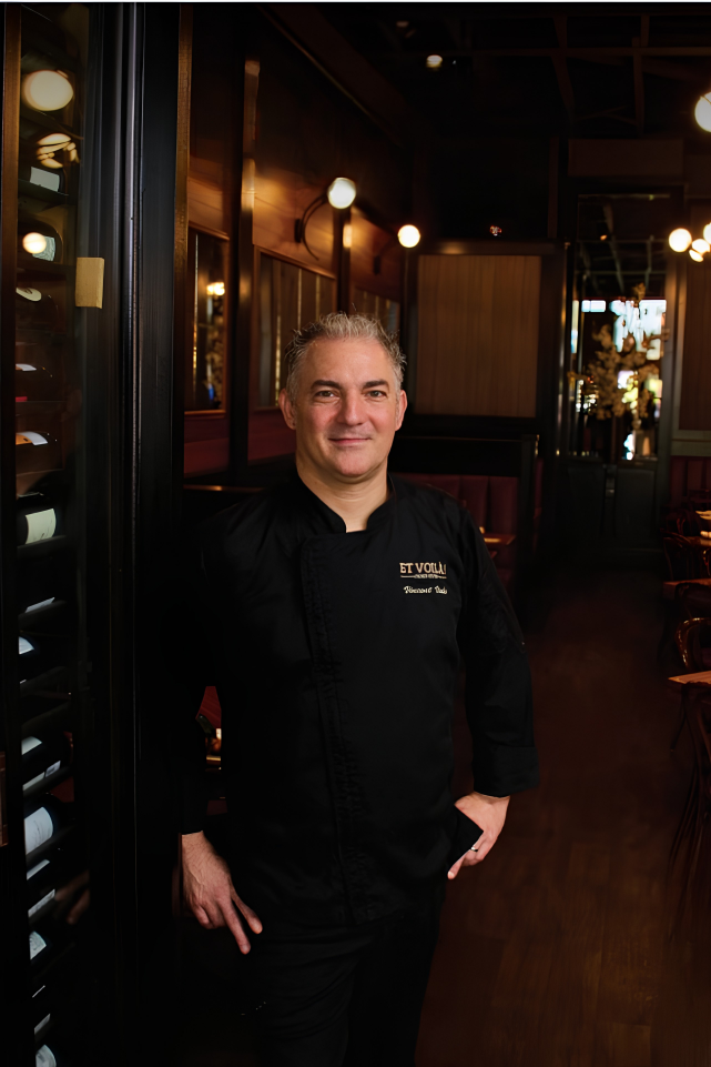 Chef & Owner Vincent Viale at Et Voilà French Bistro in San Diego