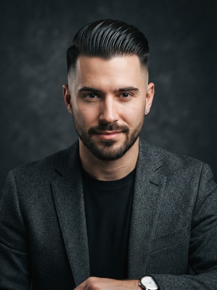 Slick Back Undercut haircut style