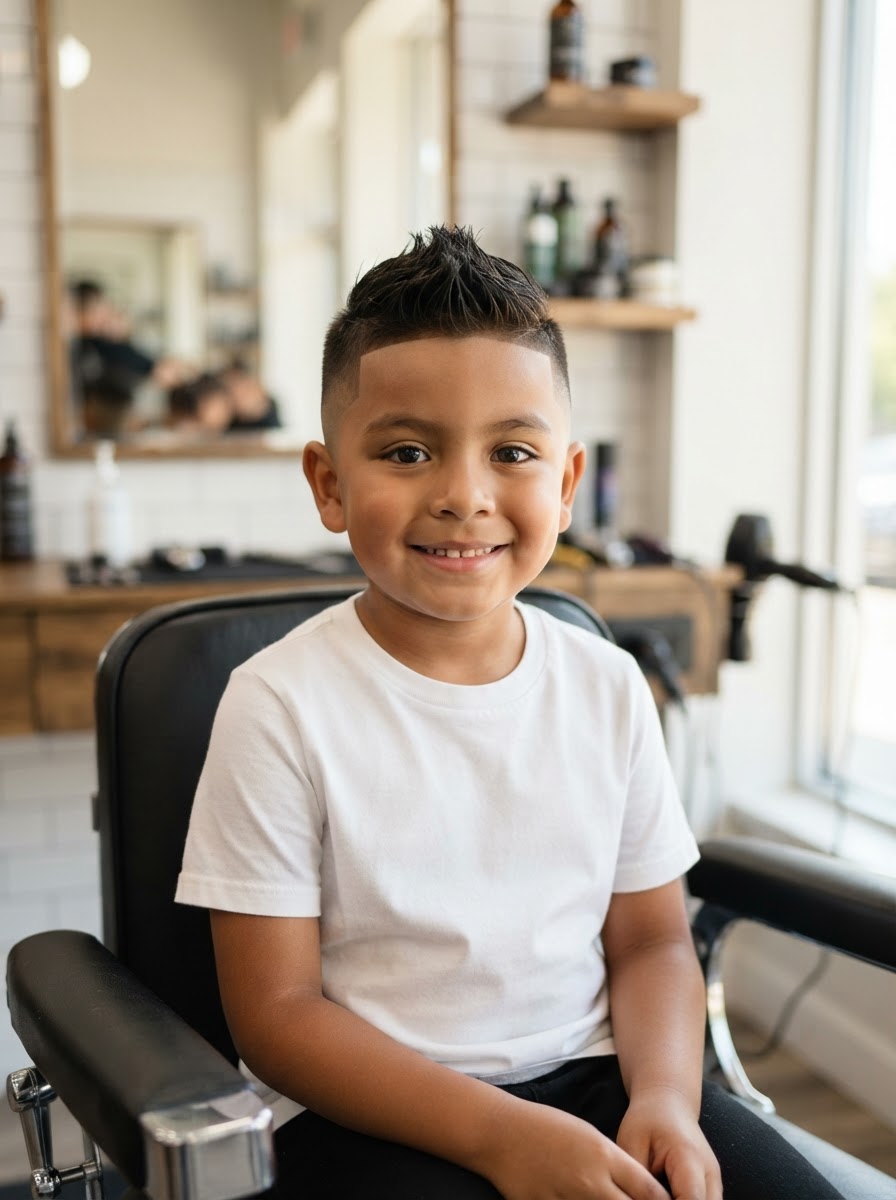 Kids Faux Hawk kids haircut style